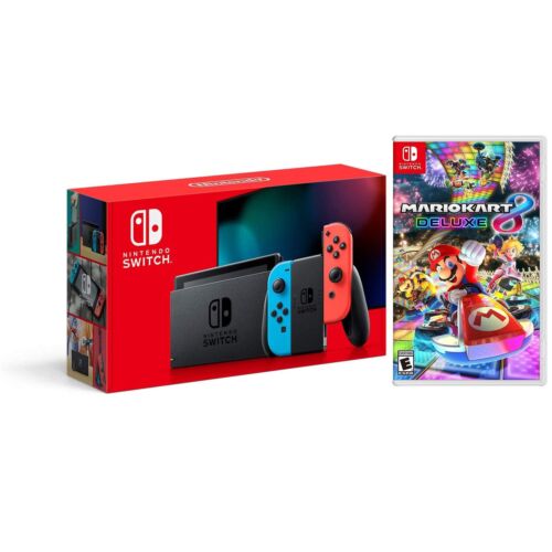 Nintendo Switch New Enhanced Battery Model Bundle with Choice of