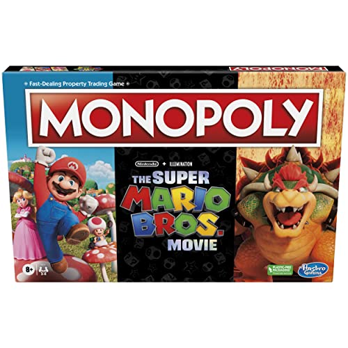 Hasbro Gaming Monopoly The Super Mario Bros.Movie Edition Kids Board