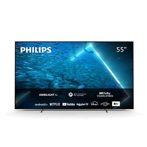 Philips 55OLED707/12, 55 Pouces 4K OLED HDR, Moteur P5, Technologie