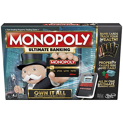Monopoly Ultimate Banking Edition Board Game for Families and Kids