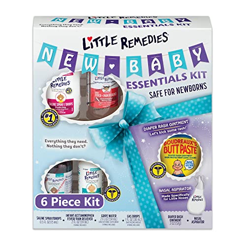 Little Remedies New Baby Essentials Kit, 6 Piece Kit for
