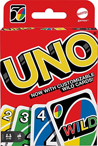 Mattel Games UNO: Classic Card Game, Multi, 8 x 3-3/4