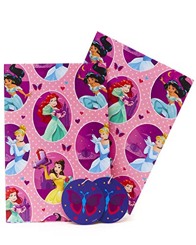 Disney Princess Wrapping Paper - Girls Wrapping Paper - Kids