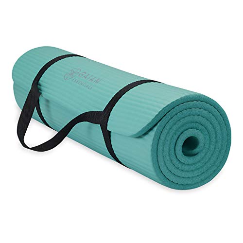 Gaiam Essentials Thick Yoga Mat Fitness & Exercise Mat With
