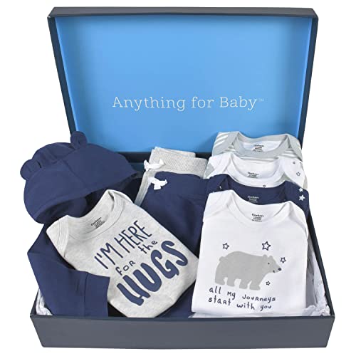 Gerber Baby 8-Piece Clothing Gift Set (5Pk Bodysuits 2Pk Pants