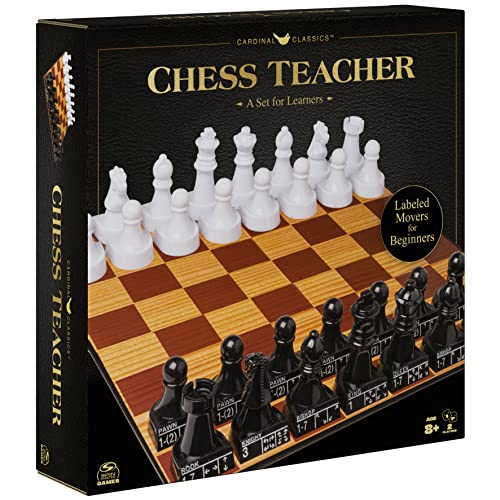 Cardinal Classics, Chess Teacher Strategy Board Game for Beginners Learners
