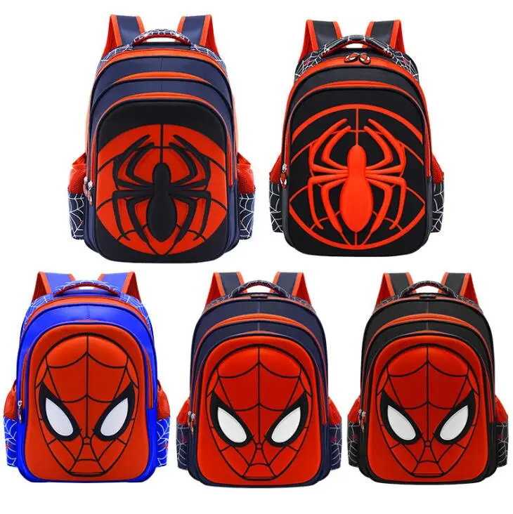 Disney Cartoon Children Schoolbag Fashion SpiderMan Boys Lovely Hero School